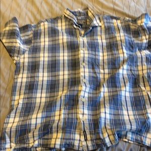 Vintage men's blue Abercrombie short sleeve